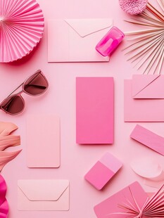 粉色系时尚美妆配饰组合