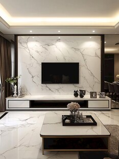 现代简约大理石客厅背景墙