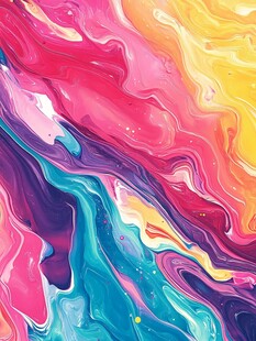 绚丽多彩流体艺术纹理