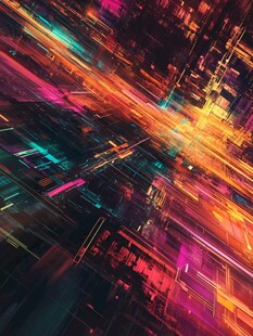 炫彩数字科技动感背景图