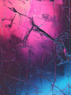 梦幻粉蓝裂纹抽象背景图