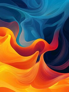 绚丽动感流体艺术背景图