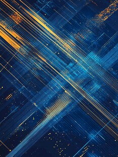 科技感蓝色线条抽象背景图