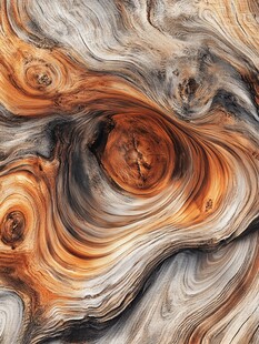 独特木纹纹理的艺术呈现