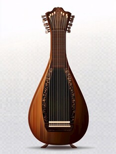 古典琵琶乐器精美展示