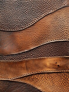 复古质感皮革纹理特写