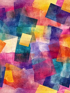 多彩几何水彩抽象背景图