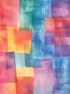 多彩几何水彩抽象背景图