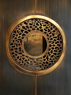 中式金属镂空圆形装饰