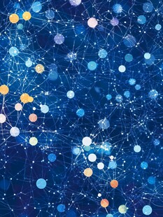 梦幻星空网络元素背景图