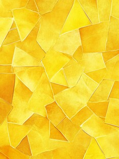 黄色碎块拼接艺术背景图