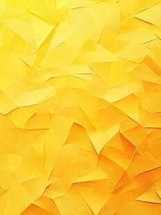 黄色立体几何折纸背景图