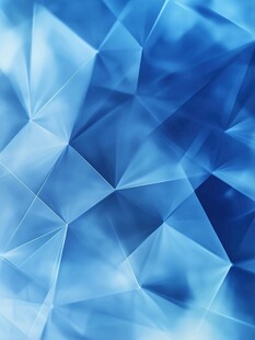 蓝色几何多边形抽象背景