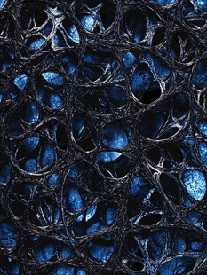 蓝色纹理网状图案背景