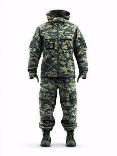 迷彩作战服套装展示