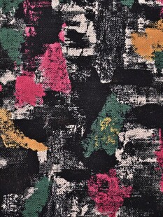 抽象多彩涂鸦风织物图案