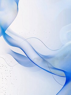 梦幻蓝色流动线条背景图