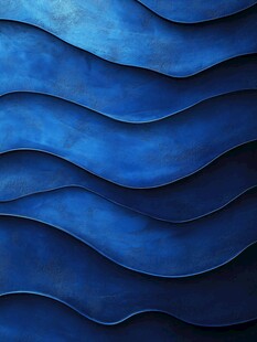 蓝色波浪纹理抽象背景图