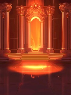 神秘炫光古典宏伟殿堂