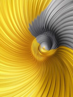 黄色灰色螺旋动感抽象图案