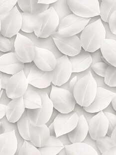 白色花瓣无缝纹理背景