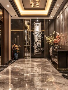 奢华大气的家居玄关空间