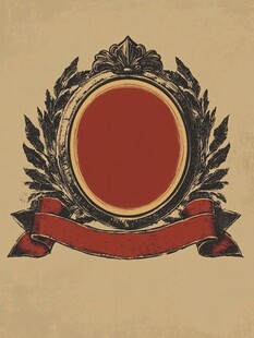 复古华丽徽章装饰图案