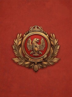 金色鹰徽勋章图案设计