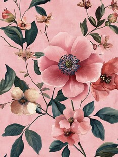 粉色花卉壁纸