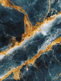 蓝金大理石纹理图案