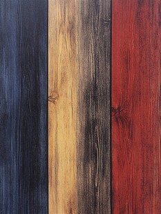 三色木纹板材展示