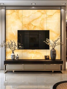 奢华大理石电视背景墙设计