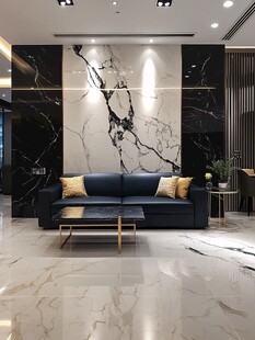 现代简约大理石客厅空间