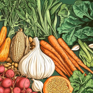 多样新鲜蔬菜大集合