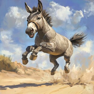 奔腾的驴子