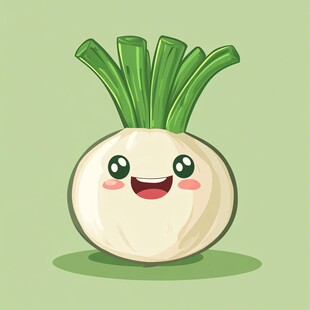 可爱卡通大头葱形象设计