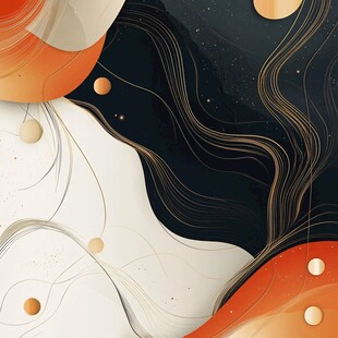 抽象几何线条艺术背景图