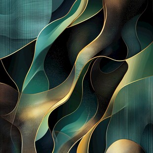 流动幻彩线条抽象艺术背景