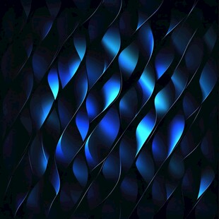 蓝黑波纹抽象科技背景图