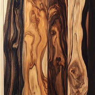 木纹之美 多样纹理的木材展示