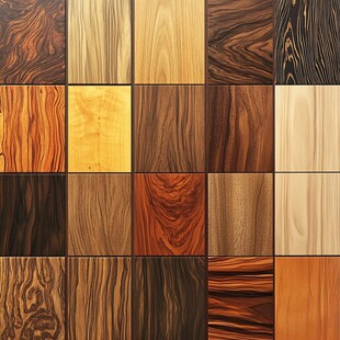 多样木材纹理拼接展示