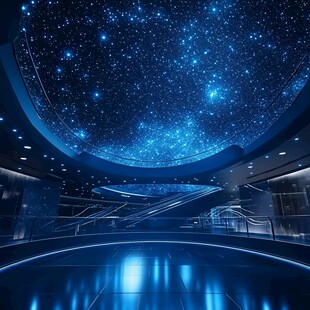 梦幻星空室内科幻场景
