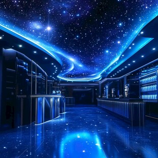 梦幻星空主题室内空间