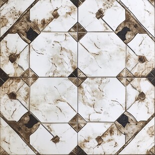 大理石纹理几何拼接瓷砖