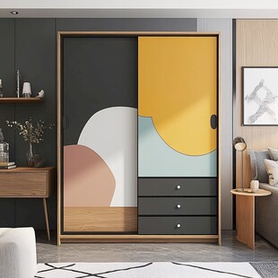 时尚多彩卧室衣柜设计