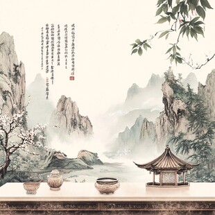 中式山水茶境古韵之美