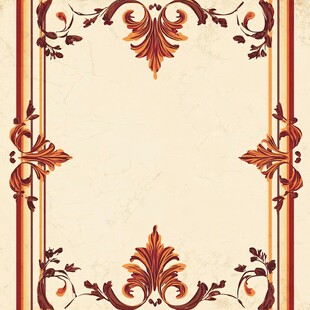 复古欧式花纹边框背景图