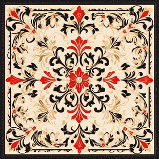 古典花卉装饰图案设计