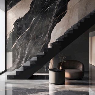 现代大理石风格室内楼梯空间