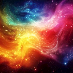 梦幻绚丽的宇宙色彩景观